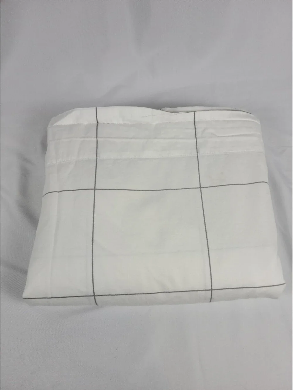 Brooklinen Checkered Flat Sheet King 100% Egyptian Cotton
